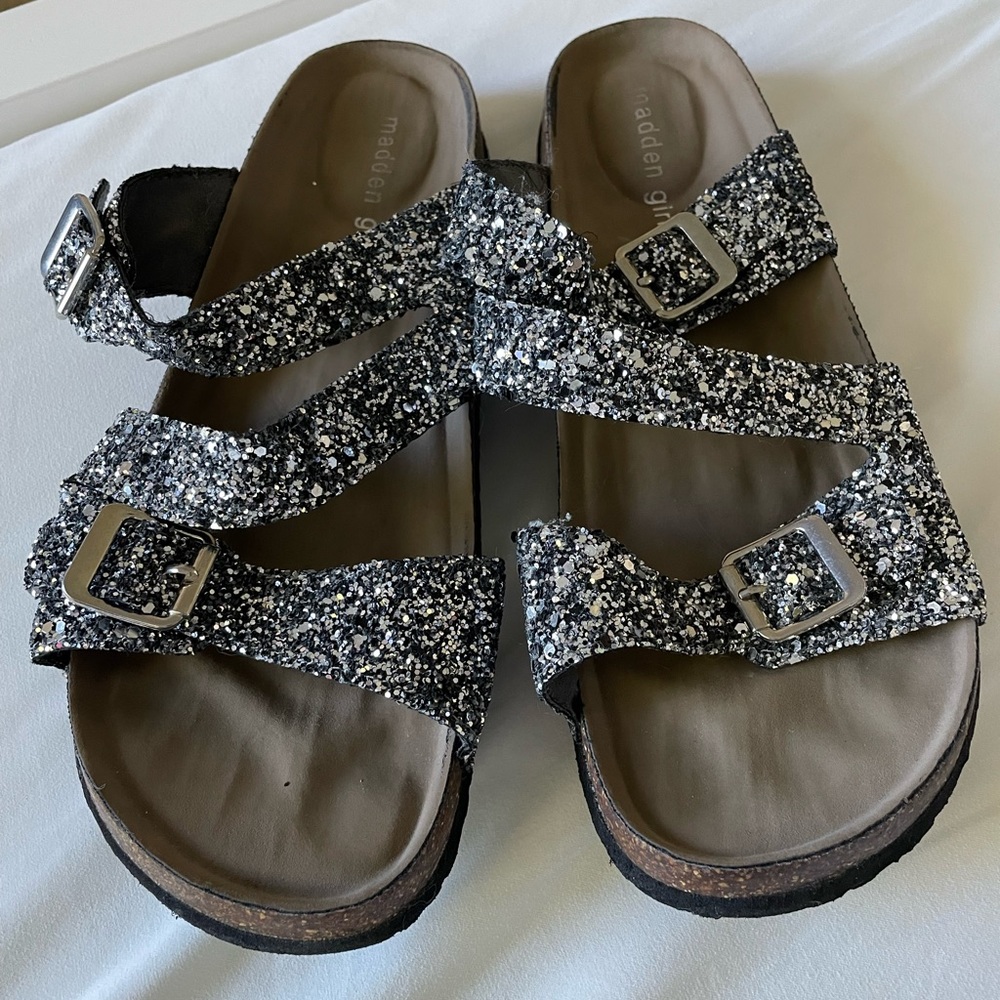 Madden Girl Glitter Sandals